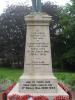Llandrindod Wells, close up of the dedication.