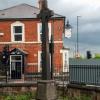 Memorial cross at St James' Church