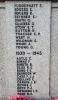 Borehamwood War Memorial - WW1 Names (2), WW2 Names (1)
