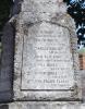 South Face of memorial - evidence of names