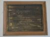 Memorial Plaque