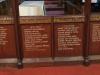 Centre two panels with WW2 names St Andrews Church Rood Screen