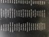 Close up detail of names 25 Moss to Park