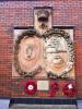The carved pediment, all that remains of Sandy Row Brewery