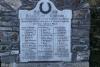 Close up of dedication & names