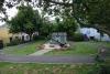 The memorial in its garden