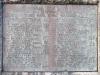 WW1 Memorial - Plaque on 12 o'clock face