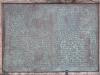 WW1 Memorial - Plaque on 6 o'clock face