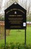 Memorial garden board