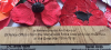 Merseyside Police WW1 poppy mosaic memorial (commemoration plaque)