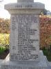 Inscription and WW1 names