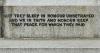 Dedication at base of WW2 names