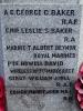Narberth War Memorial - names  SW corner