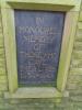 New Mills Memorial WW2 dedication tablet