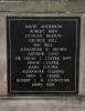 Names on plaque A-K