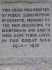 1914 -1918 War Dedication
