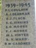 1939 - 1945 Names