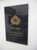 Kilmarnock Football Club Memorial Garden, tablet re John Rollo
