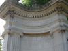 Left curved wall support inscription, Rugby WW1, WW2 gates.