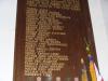 Napton on the Hill - Roll of Honour board, detail 2, WW1 names.