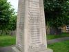 Long Buckby, Cenotaph - WW1 names, 12 o'clock face.