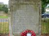 Walgrave - 3 o'clock plinth face, WW1 names.