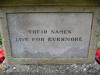 Wilbarston War Memorial, inscription panel 1.