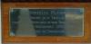 Plaque under WW2 Roll of Honour