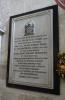 commemorative tablet for Lt Col  Roger  Poore kia at Passchendael Salisbury Cathedral Wiltshire