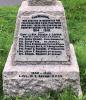 Dedication and names of those who died