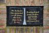 RAF Strubby memorial dedication tablet detail