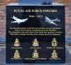 RAF Strubby memorial obelisk - Face 1 detail