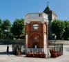 Clock tower contextual view