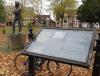Rugby OldFortGardens - Rupert Brooke - Sculpture Information Board