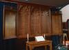 The dedicatory plaques - the centre three are WW1, the outer two are WW2