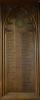 The right-hand WW1 panel of names