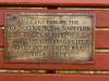 Plaque on bench