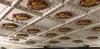 Ceiling displaying Minden Rose commemoration Minden Rose plaques each with an individual battle honour