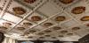 Ceiling displaying Minden Rose commemoration Minden Rose plaques each with an individual battle honour