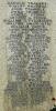 WW1 names panel 7 Tr - Y