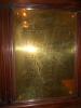 Showing brass dedication plaque 