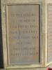 Castle Eden- Inscription