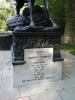 Inscription on statue marble base
