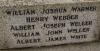 Memorial names on base