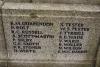 Memorial names on 1st tier of base