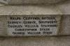 Memorial names on base