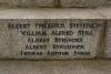 Memorial names on base
