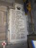 Right hand tablet showing names of the fallen