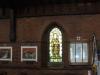 Showing church wall and position of Roll of Honour memorial