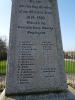 Inscription on plinth (6 o'clock face)